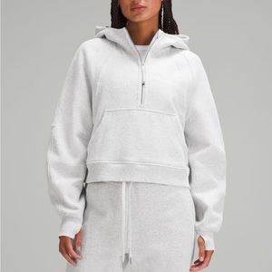Scuba oversized cropped hoodie